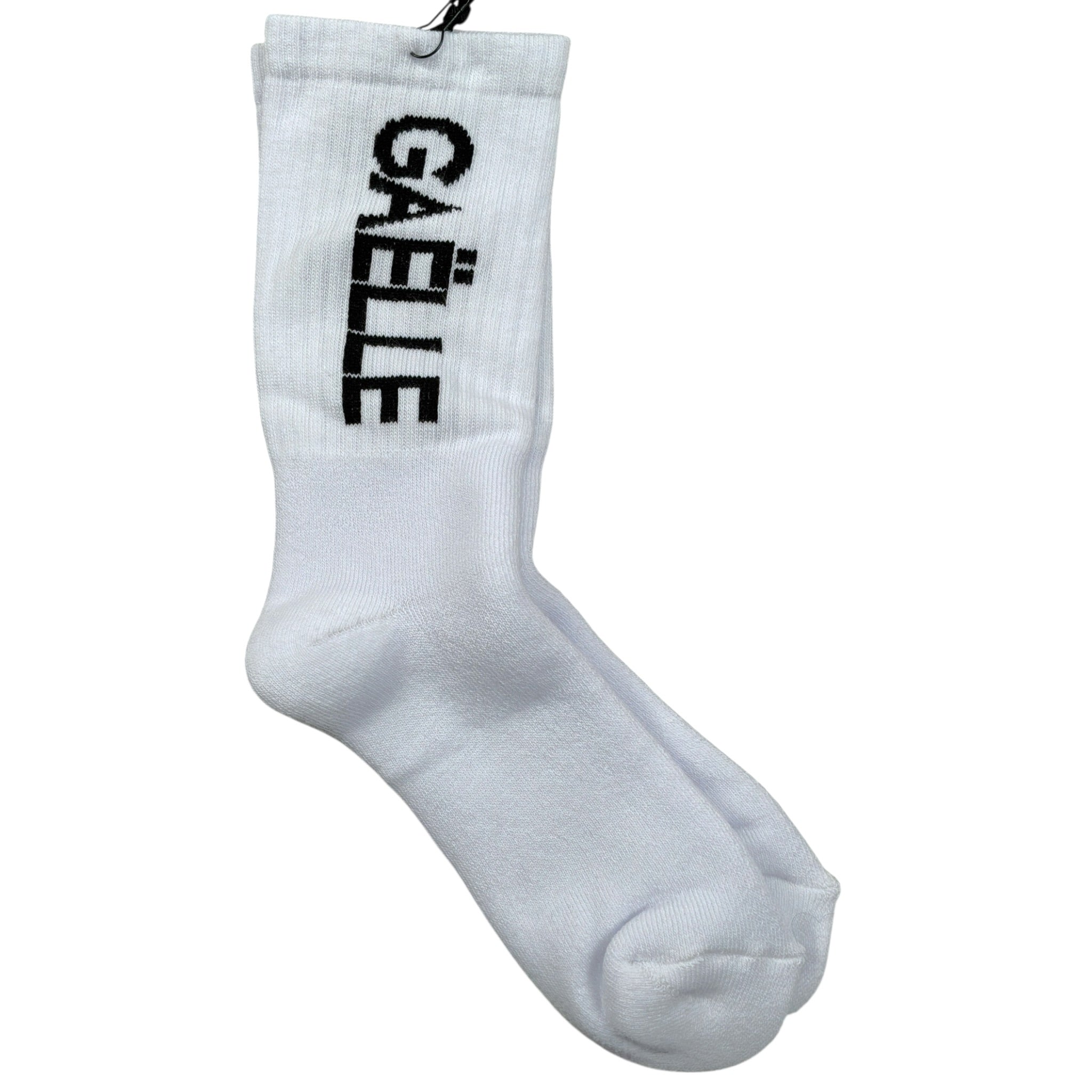 Gaelle Calzini tinta unita con Logo Bianco per Bambina 2746AS00537 BIANCO GAELLE 