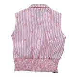 Gaelle Camicia Bicolore con Fantasia A Righe Bianco/Rosa per Bambina 2746C00497 BIANCO/ROSA GAELLE 