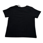 Gaelle T-Shirt Girocollo Tinta Unita con Logo Brillantinato per Bambina 2746M00329X NERO GAELLE 