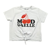 Gaelle T-Shirt tinta unita con Stampa Bianco per Bambina 2746M00490 BIANCO GAELLE 
