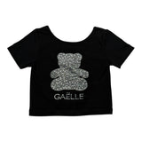 Gaelle T-Shirt tinta unita con Brillantini Nero per Bambina 2746MY00527 NERO GAELLE 