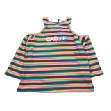 Gaelle T-Shirt Fantsia A Righe con Apertura Sulle Spalle Multicolor per Bambina 2746T00049 MULTICOLOR GAELLE 