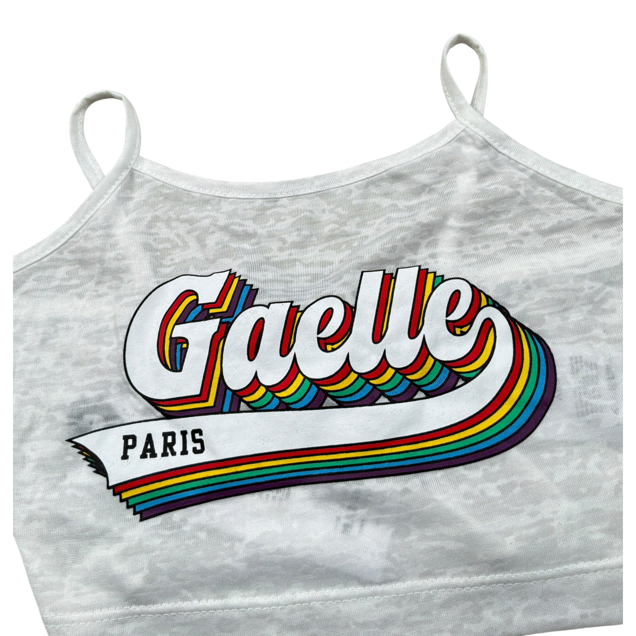 Gaelle Top tinta unita con Stampa Bianco per Bambina 2746TOPY00461 BIANCO GAELLE 