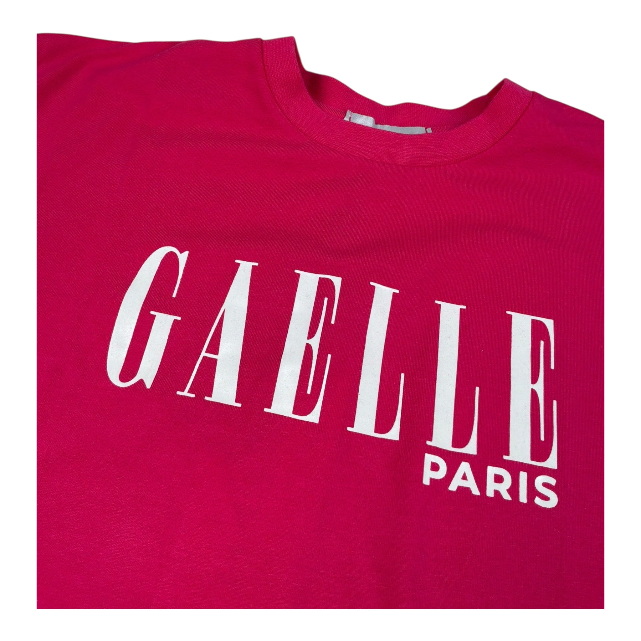 Gaelle Abito Mezza Manica Tinta Unita con Logo per Bambina 2746V00054 FUXIA GAELLE 
