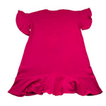 Gaelle Abito Mezza Manica Tinta Unita con Stampa per Bambina 2746V00339 FUXIA GAELLE 