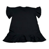 Gaelle Abito Mezza Manica Tinta Unita con Stampa per Bambina 2746V00339 NERO GAELLE 