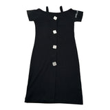 Gaelle Abito tinta unita Mezza Manica Nero per Bambina 2746V00514 NERO GAELLE 