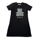 Gaelle Abito T-Shirt tinta unita con Brillantini Nero per Bambina 2746V00529 NERO GAELLE 