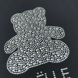Gaelle Abito T-Shirt tinta unita con Brillantini Nero per Bambina 2746V00529 NERO GAELLE 