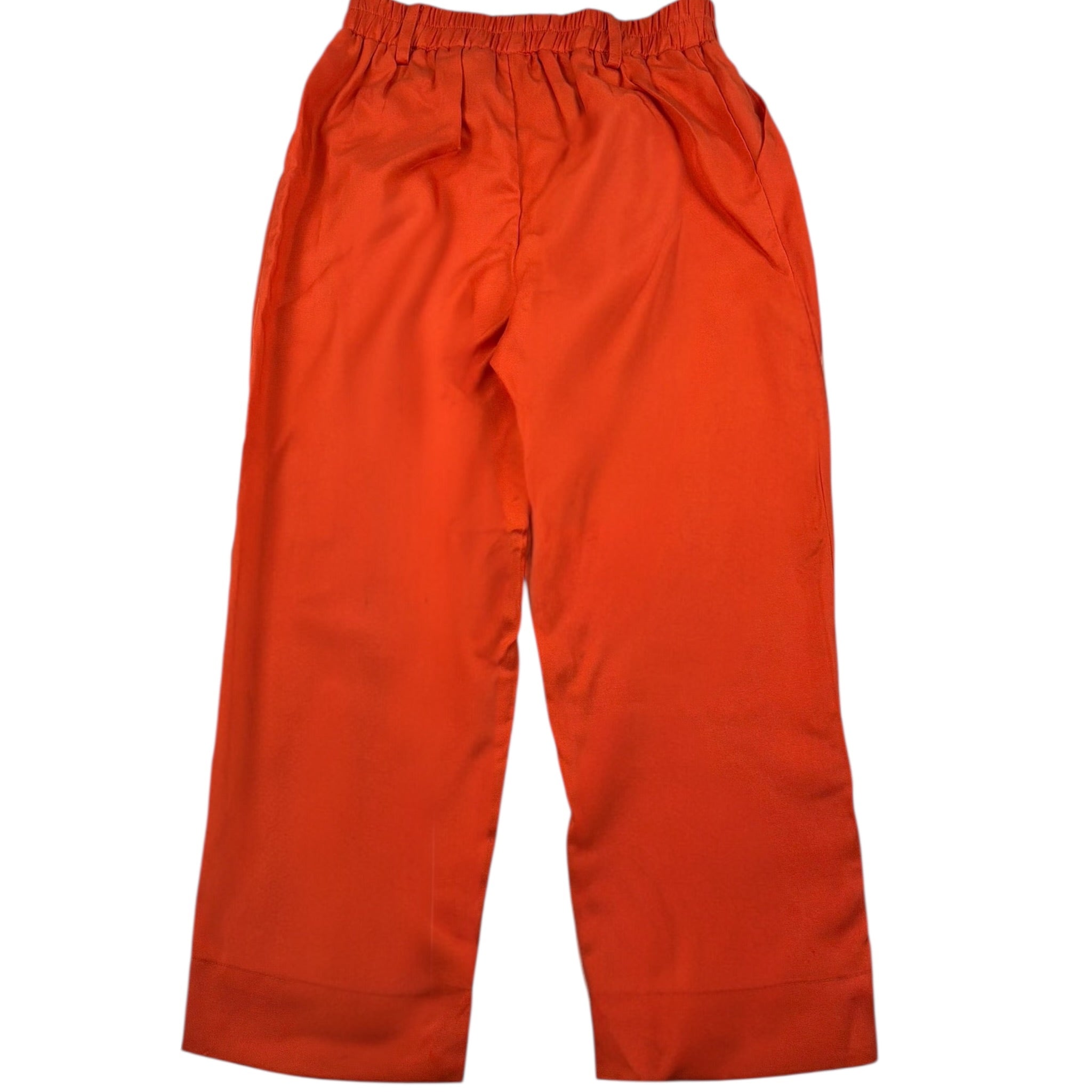 Gaia Pantalone Tinta Unita con Elastico In Vita per Bambina EJSJUEJU ARANCIONE GAIA 
