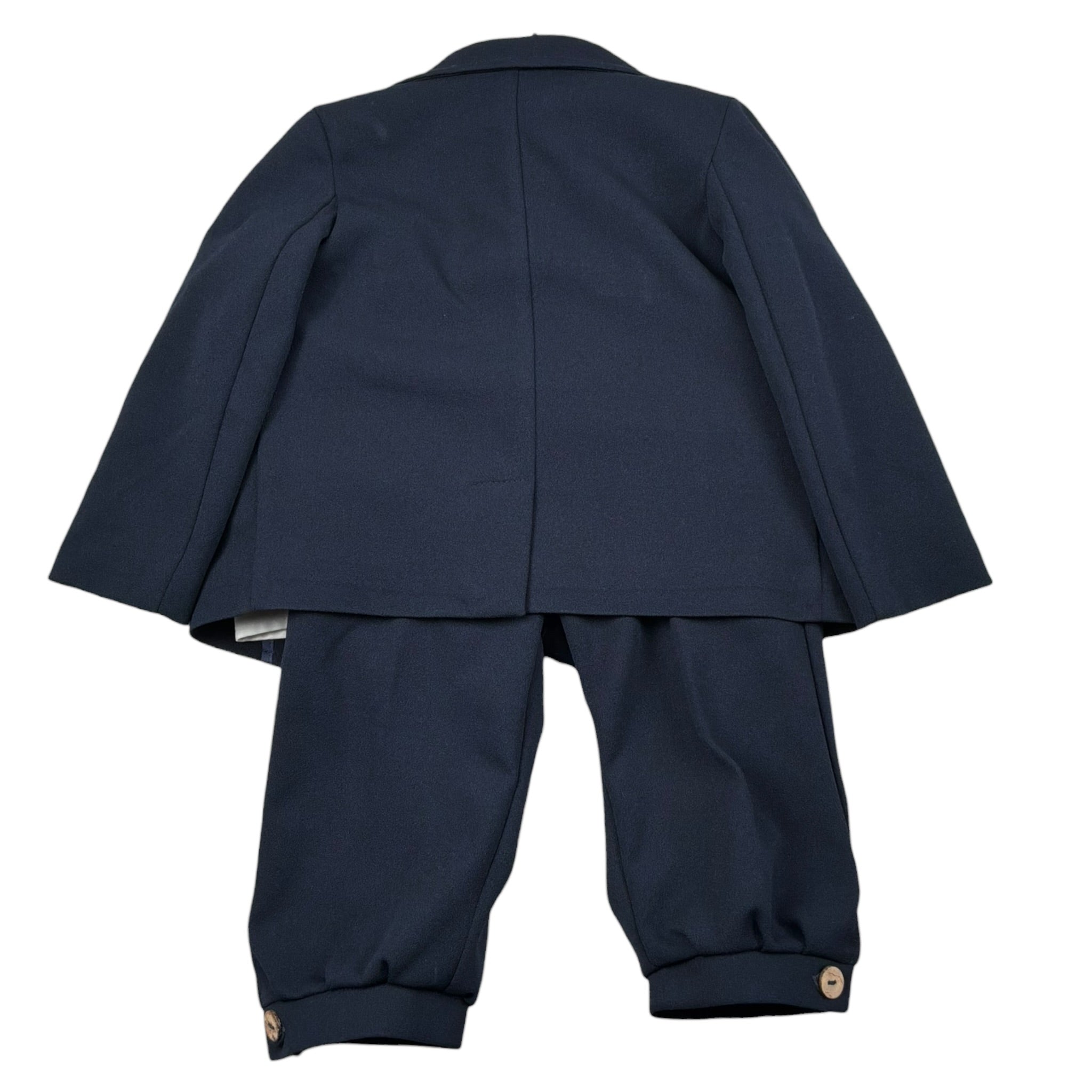 Gastone Completo 4 Pezzi Giacca-Camicia-Pantalone-Papillon-Papillon per Neonato G0140A BLU GASTONE 