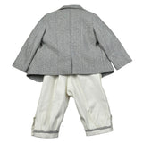 Gastone Completo 4 Pezzi Giacca-Camicia-Pantalone-Papillon per Neonato G1472A GRIGIO GASTONE 