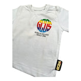 Gcds T-Shirt Girocollo Tinta Unita con Stampa per Neonato 027959 BIANCO GCDS 