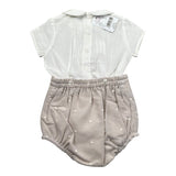 Granlei Completo 2 Pezzi Camicia-Coulotte per Neonato 125130 BIANCO/BEIGE GRANLEI 