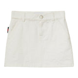 Gucci Gonna Tinta Unita Logata per Bambina 808297 BIANCO GUCCI 