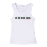 Gucci Canotta Girocollo Tinta Unita con Logo per Bambino 808717 BIANCO GUCCI 