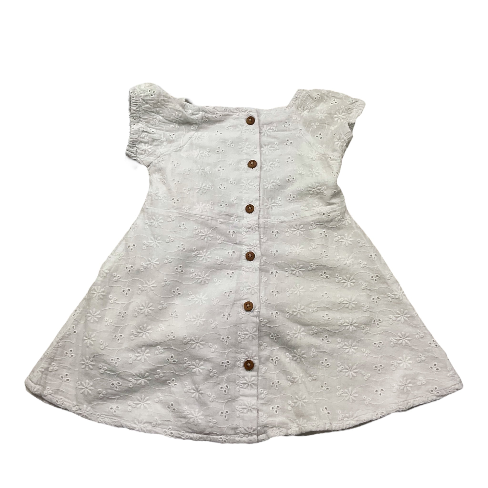 Guess Abito Mezza Manica Tinta Unita con Culotte per Neonata A4GK02WG680 BIANCO GUESS 
