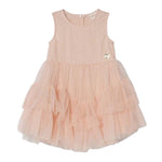 Guess Abito Giromanica Tinta Unita con Tulle per Neonata A4RK03KC3F0 ROSA GUESS 