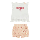 Guess Completo 2 Pezzi T-Shirt-Short per Neonata A5GG01K6YW4 BIANCO GUESS 