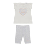 Guess Completo 2 Pezzi T-Shirt-Leggins per Neonata A5GG05K6YW4 BIANCO GUESS 
