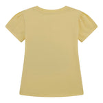 Guess T-Shirt Girocollo Tinta Unita con Stampa per Bambina A5GI01K6YW4X GIALLO GUESS 