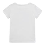 Guess T-Shirt Girocollo Tinta Unita con Stampa per Neonata A5GI02K6YW4XX BIANCO GUESS 