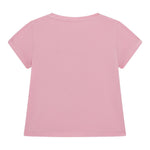 Guess T-Shirt Girocollo Tinta Unita con Stampa per Neonata A5GI03K6YW4 ROSA GUESS 