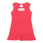 Guess Abito Giromanica Tinta Unita con Logo E Culotte per Neonata A5GK06K6YW4 FRAGOLA GUESS 
