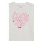 Guess T-Shirt Tinta Unita con Stampa per Neonata A5RI00K6YW4X BIANCO GUESS 