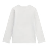 Guess Shirt Girocollo Tinta Unita con Logo per Neonata A5RI01K6YW4X BIANCO GUESS 