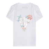 Guess T-Shirt Girocollo Tinta Unita con Logo per Neonata A5RI03K6YW4XX BIANCO GUESS 