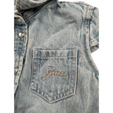 Guess Abito Mezza Manica Stampa Fantasia-Coulotte per Neonata A5RK18D4EU0 BLU GUESS 