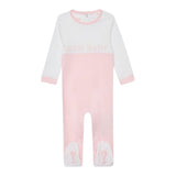 Guess Tutina Tinta Unita con Stampa per Neonata H2YW05KA6W3 ROSA GUESS 