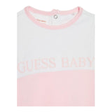 Guess Tutina Tinta Unita con Stampa per Neonata H2YW05KA6W3 ROSA GUESS 