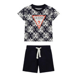 Guess Completo 2 Pezzi T-Shirt-Bermuda  per Neonato I5GG01K8HM4 BLU GUESS 