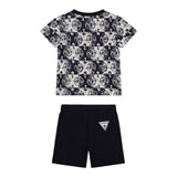 Guess Completo 2 Pezzi T-Shirt-Bermuda  per Neonato I5GG01K8HM4 BLU GUESS 