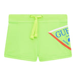 Guess Costume Tinta Unita con Logo per Neonato IG4Z00MC052 VERDE FLUO GUESS 