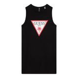 Guess Abito Giromanica Tinta Unita con Stampa per Bambina J4GK35JA914 NERO GUESS 