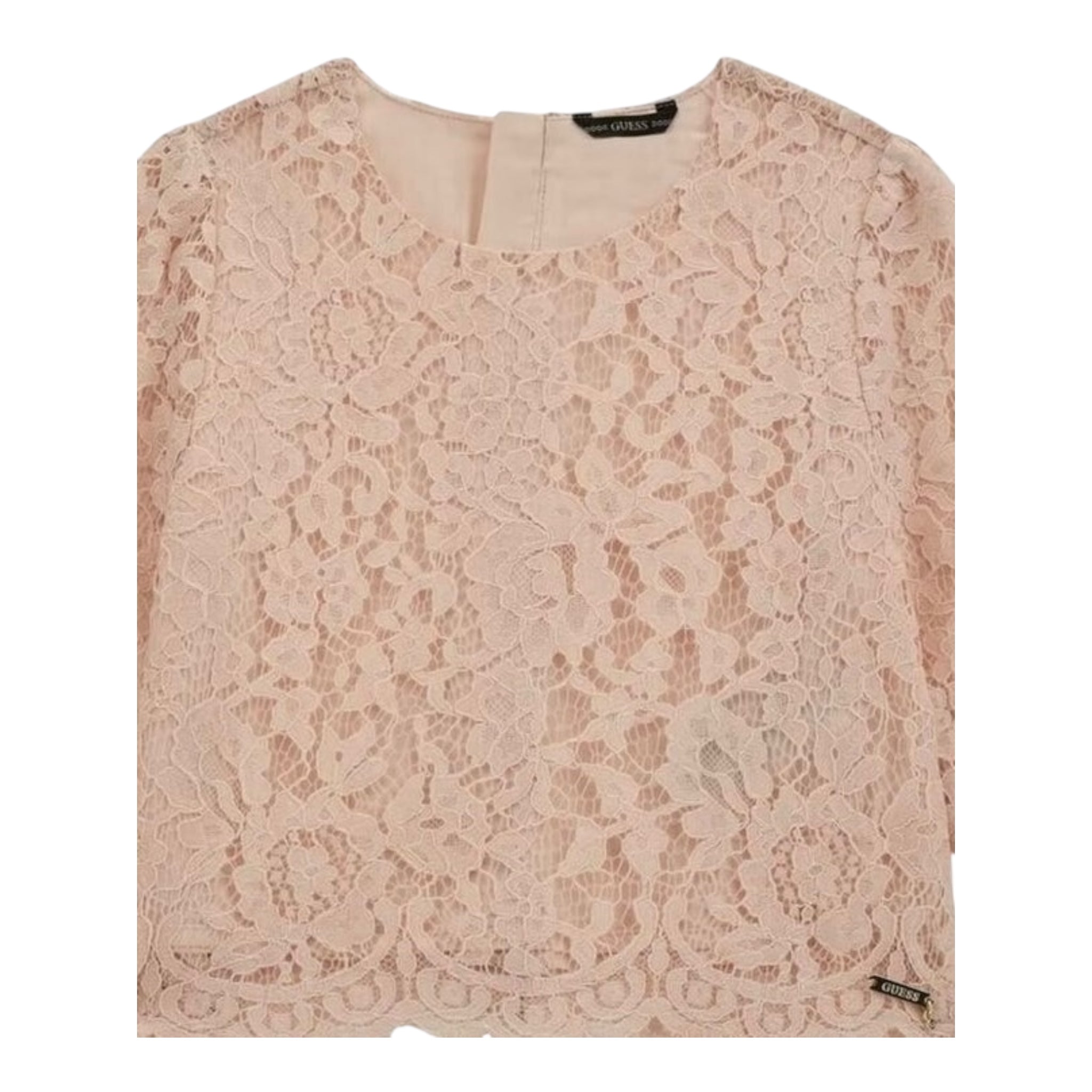 Guess Shirt Tinta Unita con Ricami per Bambina J4RH00WFYM0 ROSA GUESS 