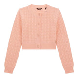 Guess Cardigan Tinta Unita Traforato per Bambina J4RR03Z3CD0 ROSA GUESS 