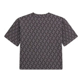 Guess T-Shirt Girocollo Tinta Unita con Stampa per Bambina J5RI04K6YW4 GRIGIO GUESS 