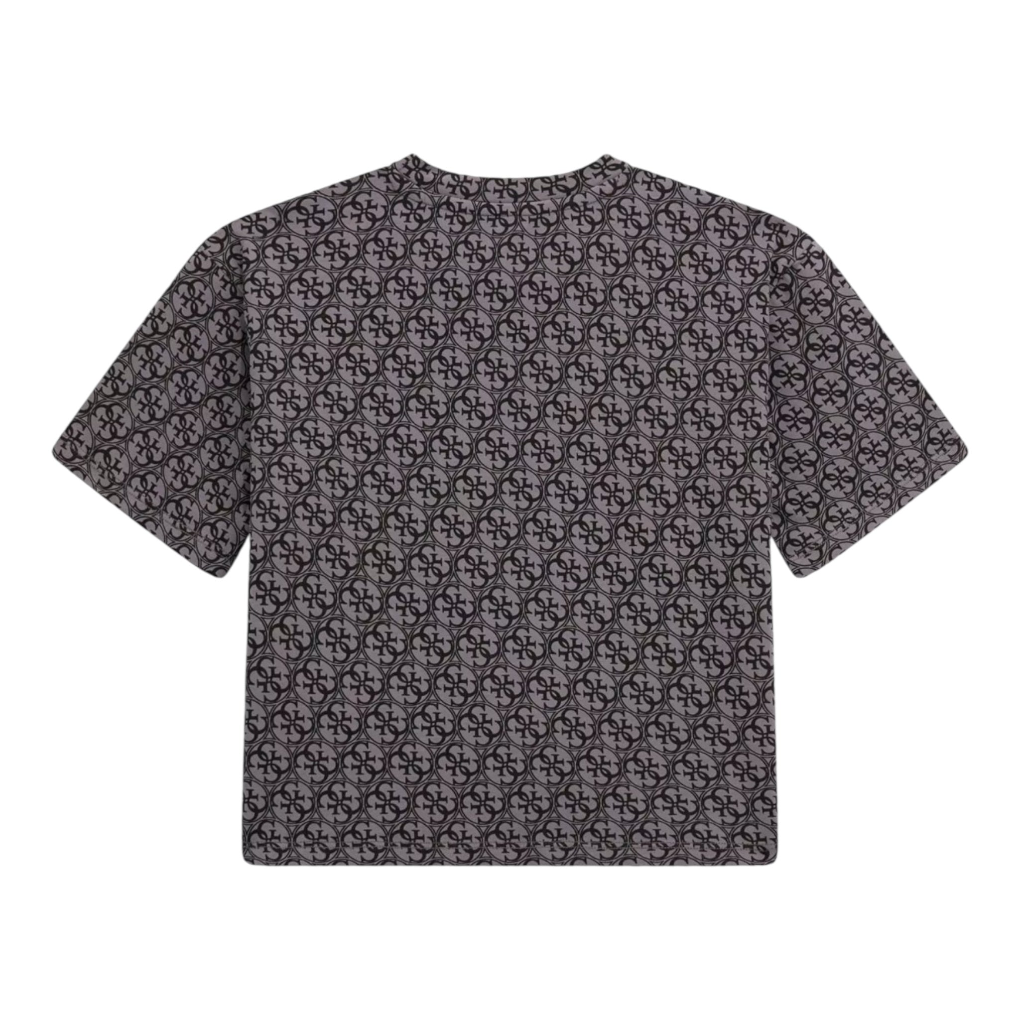 Guess T-Shirt Girocollo Tinta Unita con Stampa per Bambina J5RI04K6YW4 GRIGIO GUESS 