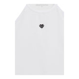 Guess T-Shirt Girocollo Tinta Unita con Applicazione per Bambina J5RI32K6YW4 BIANCO GUESS 