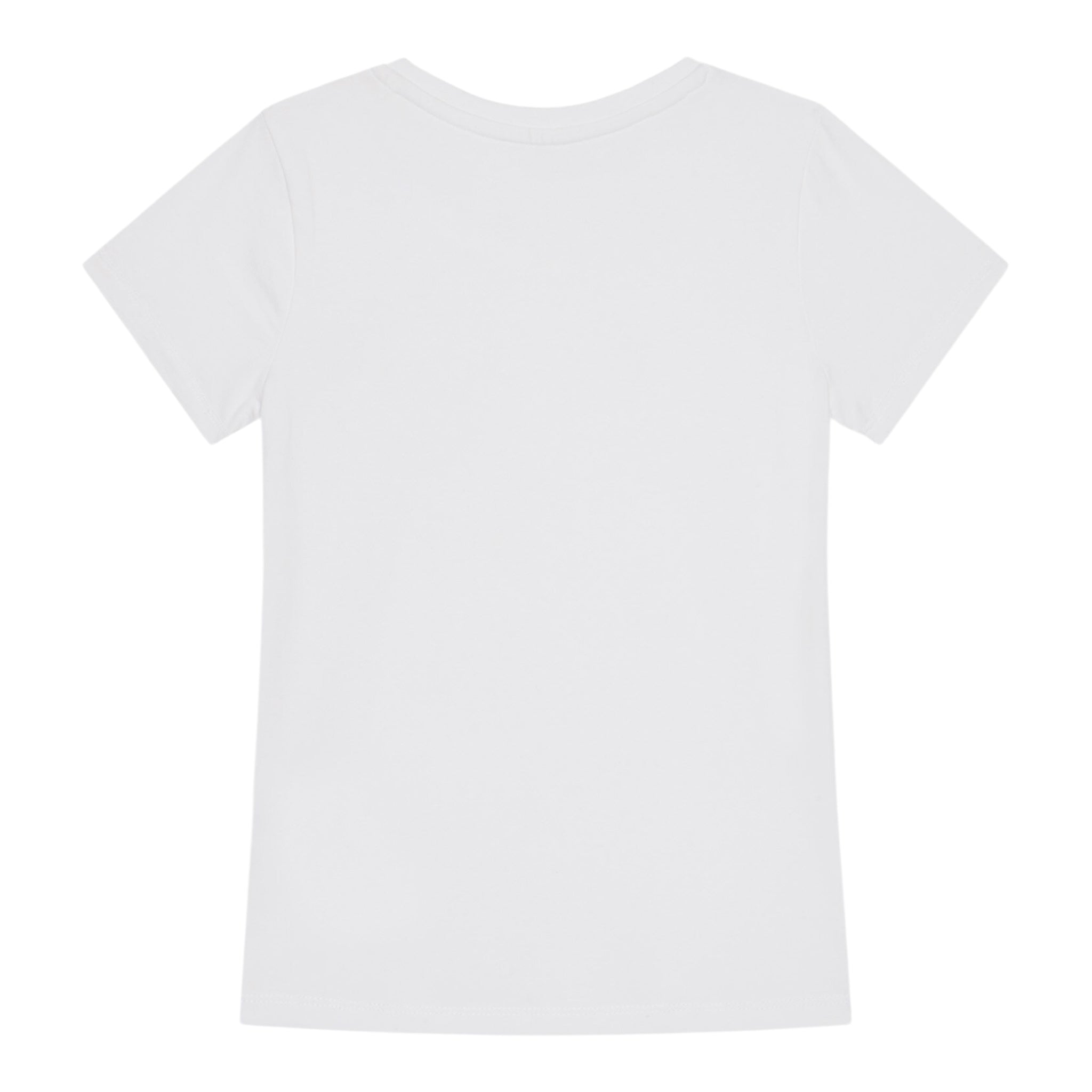 Guess T-Shirt Girocollo Tinta Unita con Logo per Bambino J5RI44J1314 BIANCO GUESS 
