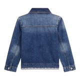 Guess Camicia In Denim Tinta Unita con Bottoni per Bambino J5RL04D45E0 BLU GUESS 