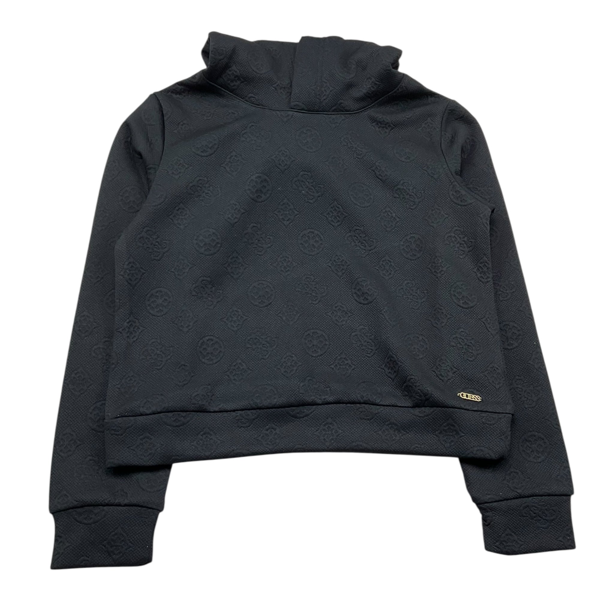 Guess Felpa Chiusa con Cappuccio Tinta Unita per Bambina J5RQ22KCHR2 NERO GUESS 