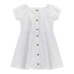 Guess Abito Mezza Manica Tinta Unita In Pizzo Sangallo per Neonata K4GK02WG680N BIANCO GUESS 