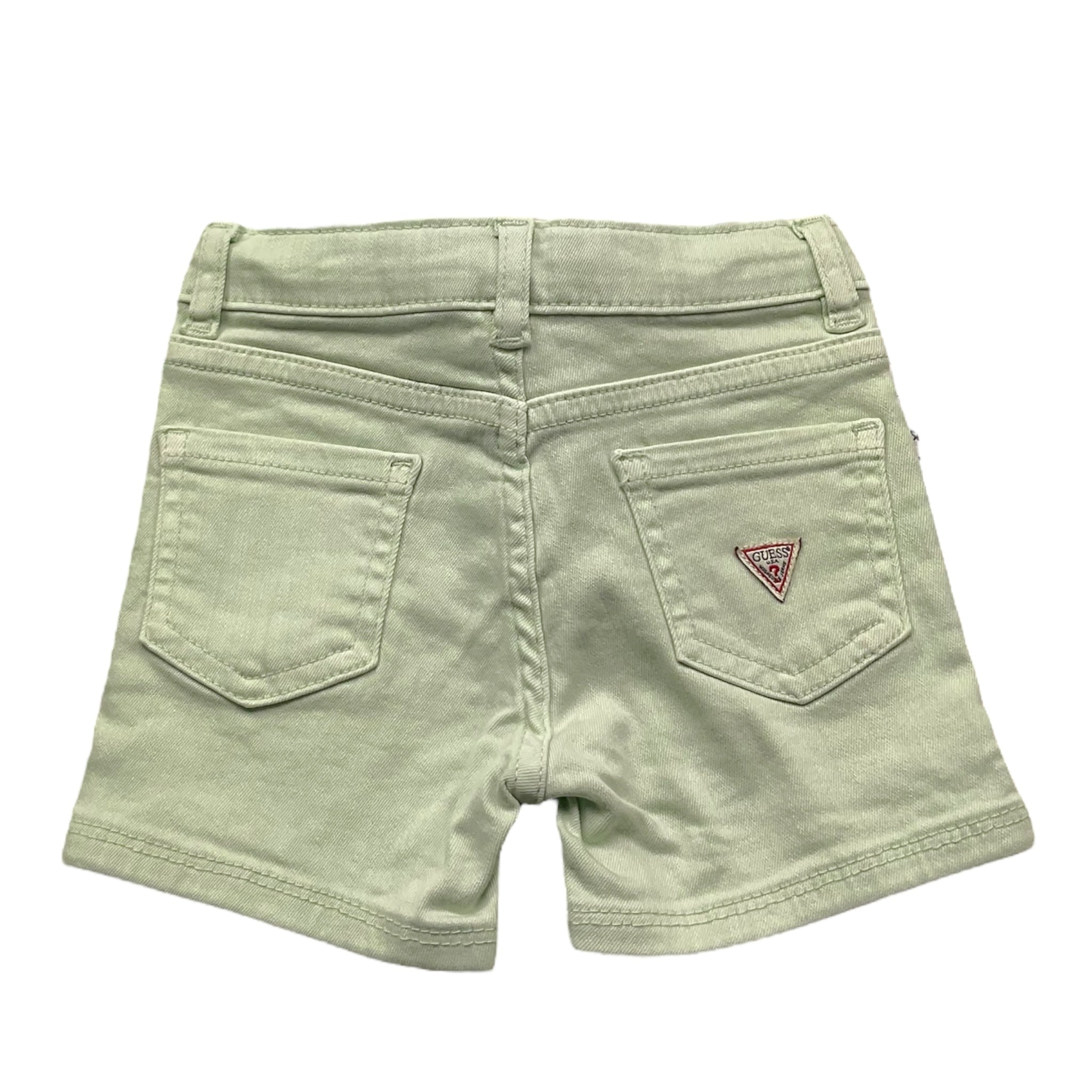 Guess Bermuda Tinta Unita con Girovita Regolabile per Neonato K4RD07WE620N VERDE GUESS 