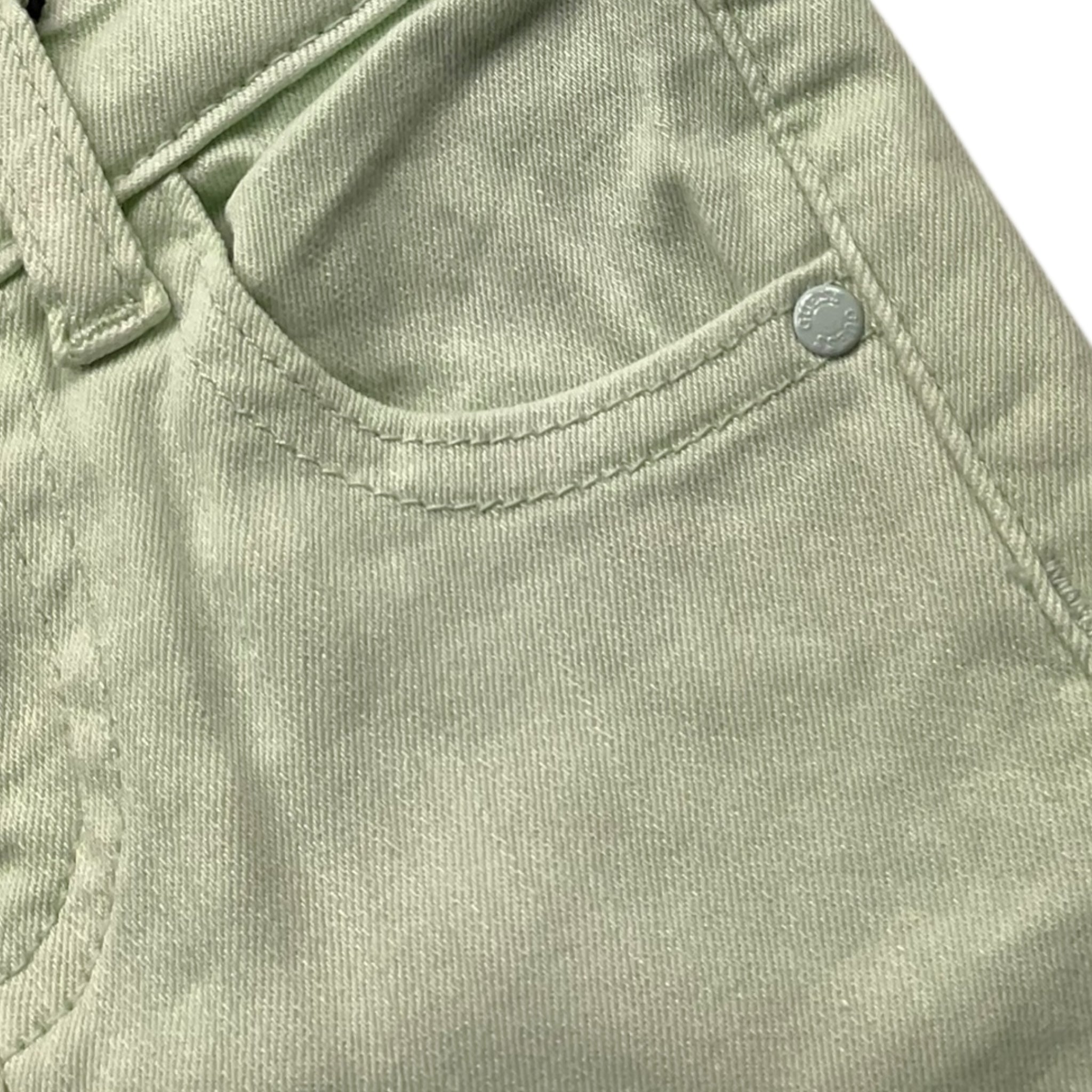 Guess Bermuda Tinta Unita con Girovita Regolabile per Neonato K4RD07WE620N VERDE GUESS 