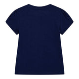 Guess T-Shirt Girocollo Tinta Unita con Stampa per Neonata K5GI03K6YW4 BLU GUESS 